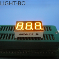 Pantalla LED de segmento ancha del dígito siete del triple del ángulo de visión para el horno eléctrico/la microonda