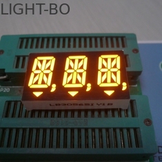 Pantalla LED estupenda del segmento del dígito 14 del ámbar 3 0,56 pulgadas para el indicador de Digitaces